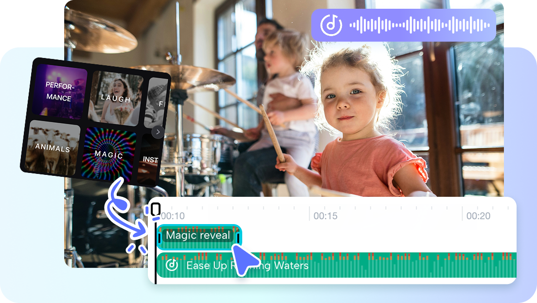 Explore a world of trending songs & effects